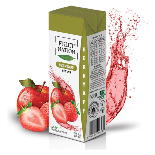 Berryapp Nectar Juice 6 x 200ml Fruit Nation