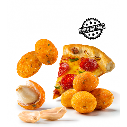 Crispy Pizza Flavoured Coated Peanuts 100g Fancy