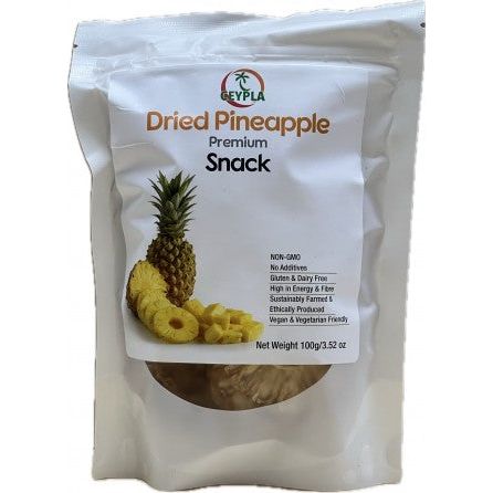 Dried Pineapple 100g Premium Quality Ceypla