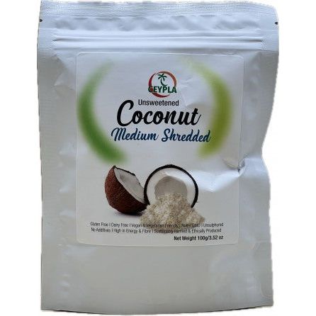 Shredded Coconut (Medium) 100g Premium Quality Ceypla