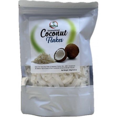 Unsweetened Coconut Flakes 100g Premium Quality Ceypla