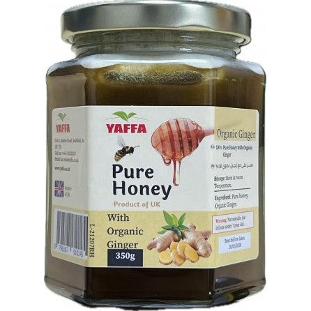 Pure British Honey (Ginger Infusion) 350g Yaffa