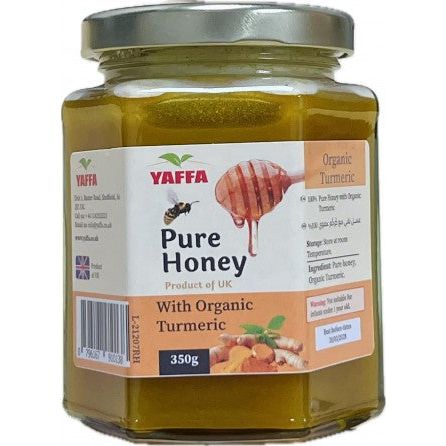 Pure British Honey (Organic Tumeric Infusion) 350g Yaffa